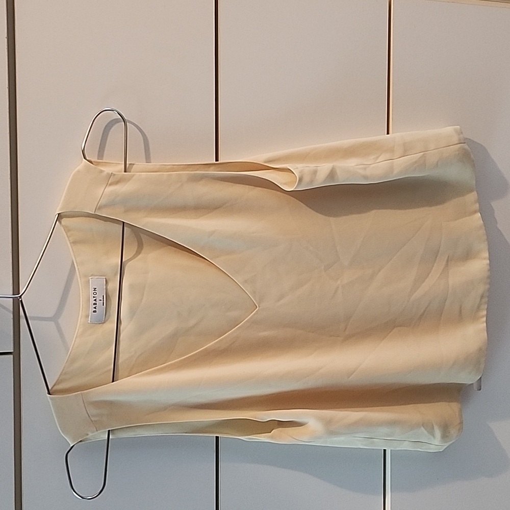 Silky light yellow top